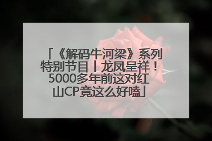 《解码牛河梁》系列特别节目丨龙凤呈祥！5000多年前这对红山CP竟这么好嗑