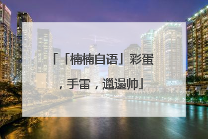 「楠楠自语」彩蛋，手雷，邋遢帅