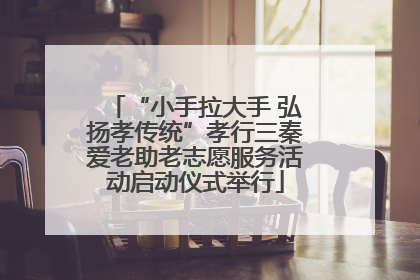 “小手拉大手 弘扬孝传统”孝行三秦爱老助老志愿服务活动启动仪式举行