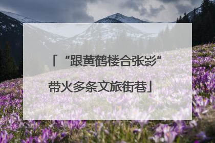 “跟黄鹤楼合张影”带火多条文旅街巷