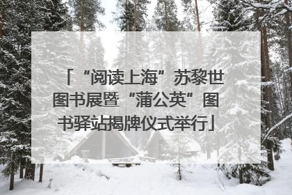 “阅读上海”苏黎世图书展暨“蒲公英”图书驿站揭牌仪式举行