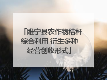 睢宁县农作物秸秆综合利用 衍生多种经营创收形式
