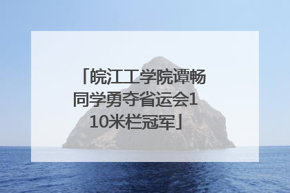 皖江工学院谭畅同学勇夺省运会110米栏冠军