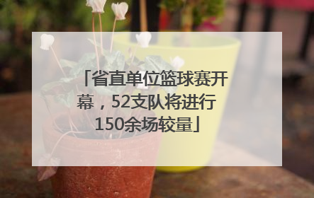 省直单位篮球赛开幕，52支队将进行150余场较量