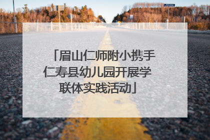 眉山仁师附小携手仁寿县幼儿园开展学联体实践活动