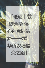 砥砺十载绽芳华 侨心向党同筑梦——元江华侨农场蝶变之路
