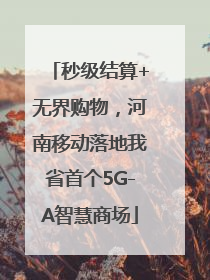 秒级结算+无界购物，河南移动落地我省首个5G-A智慧商场