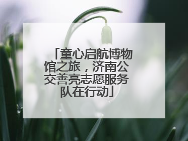 童心启航博物馆之旅，济南公交善亮志愿服务队在行动
