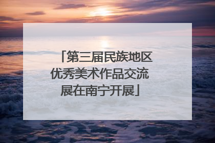 第三届民族地区优秀美术作品交流展在南宁开展