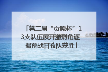 第二届“贡嘎杯”13支队伍展开激烈角逐 揭幕战甘孜队获胜