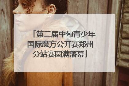 第二届中匈青少年国际魔方公开赛郑州分站赛圆满落幕