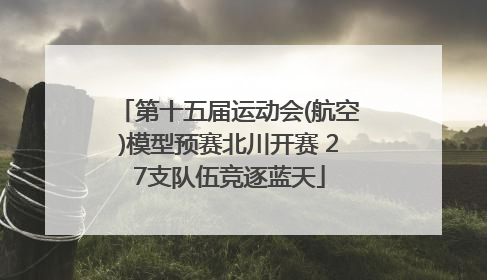 第十五届运动会(航空)模型预赛北川开赛 27支队伍竞逐蓝天