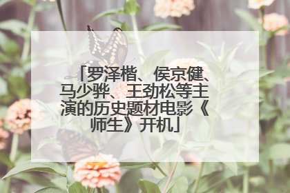 罗泽楷、侯京健、马少骅、王劲松等主演的历史题材电影《师生》开机