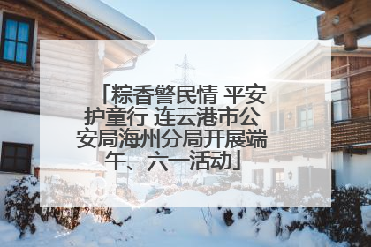 粽香警民情 平安护童行 连云港市公安局海州分局开展端午、六一活动