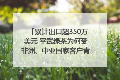 累计出口超350万美元 平武绿茶为何受非洲、中亚国家客户青睐？｜发布会观察