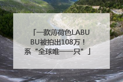 一款薄荷色LABUBU被拍出108万！系“全球唯一一只”