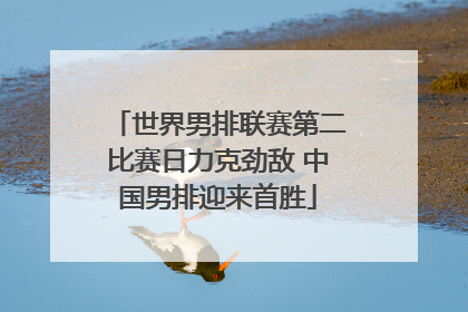 世界男排联赛第二比赛日力克劲敌 中国男排迎来首胜