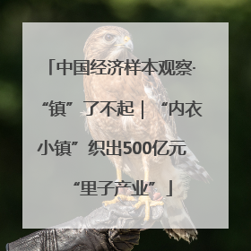 中国经济样本观察·“镇”了不起｜“内衣小镇”织出500亿元“里子产业”