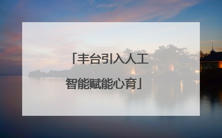 丰台引入人工智能赋能心育