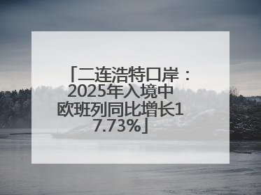 二连浩特口岸：2025年入境中欧班列同比增长17.73%