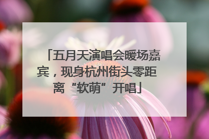 五月天演唱会暖场嘉宾，现身杭州街头零距离“软萌”开唱