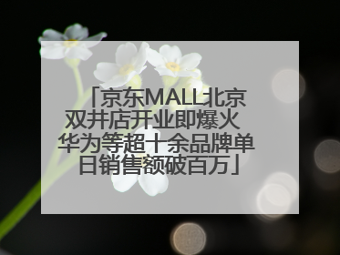 京东MALL北京双井店开业即爆火 华为等超十余品牌单日销售额破百万