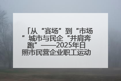 从“赛场”到“市场”城市与民企“并肩奔跑”——2025年日照市民营企业职工运动会亮点观察