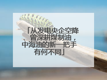 从发电央企空降、曾深耕煤制油，中海油的新一把手有何不同