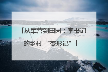 从军营到田园：李书记的乡村 “变形记”
