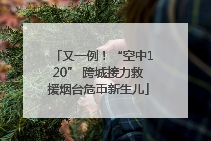 又一例！“空中120” 跨城接力救援烟台危重新生儿