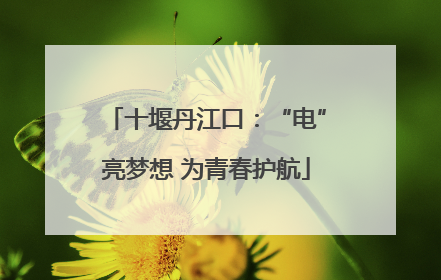十堰丹江口：“电”亮梦想 为青春护航