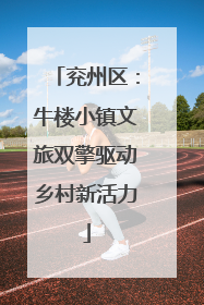 兖州区：牛楼小镇文旅双擎驱动乡村新活力