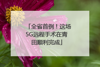 全省首例！这场5G远程手术在青田顺利完成