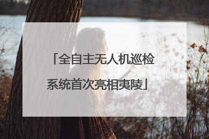全自主无人机巡检系统首次亮相夷陵