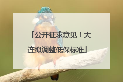 公开征求意见！大连拟调整低保标准