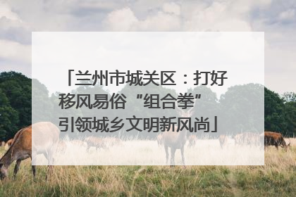 兰州市城关区：打好移风易俗“组合拳” 引领城乡文明新风尚
