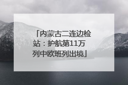 内蒙古二连边检站：护航第11万列中欧班列出境