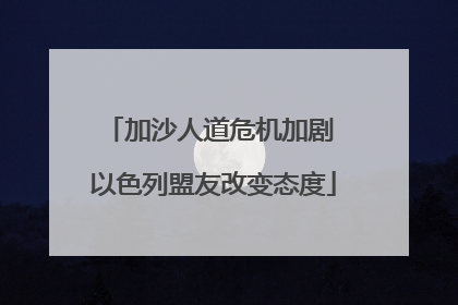 加沙人道危机加剧 以色列盟友改变态度