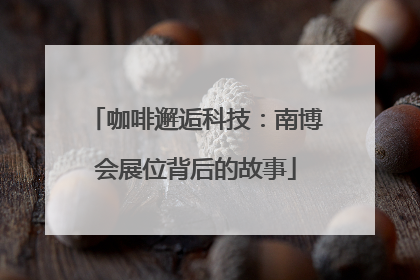 咖啡邂逅科技：南博会展位背后的故事