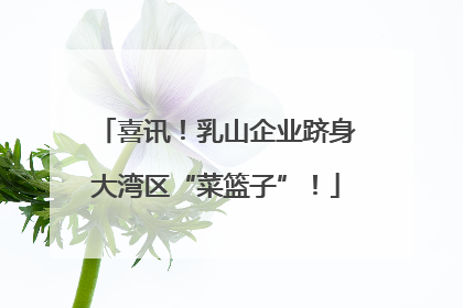 喜讯！乳山企业跻身大湾区“菜篮子”！