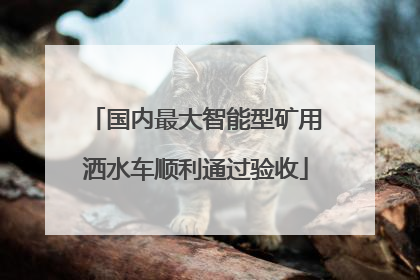 国内最大智能型矿用洒水车顺利通过验收