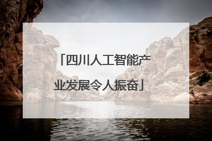 四川人工智能产业发展令人振奋
