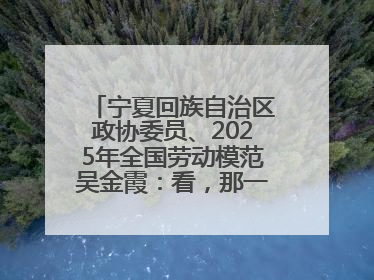 宁夏回族自治区政协委员、2025年全国劳动模范吴金霞：看，那一片金色的霞光