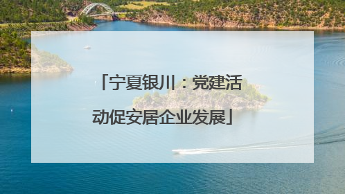 宁夏银川：党建活动促安居企业发展