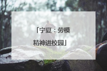宁夏：劳模精神进校园