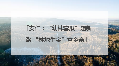 安仁：“幼林套瓜”趟新路 “林地生金”富乡亲