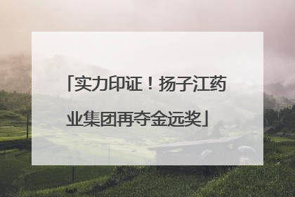 实力印证！扬子江药业集团再夺金远奖