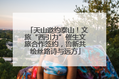 天山邀约泰山！文旅“西引力”催生文旅合作签约，鲁新共绘丝路诗与远方