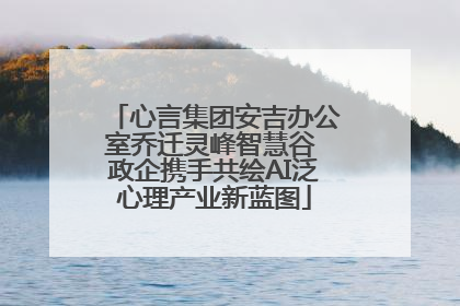 心言集团安吉办公室乔迁灵峰智慧谷 政企携手共绘AI泛心理产业新蓝图