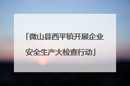 微山县西平镇开展企业安全生产大检查行动